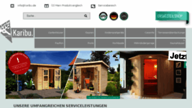 What Karibu-gartenhaus.de website looked like in 2018 (5 years ago)
