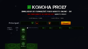 What Konohaproxy.com.br website looked like in 2018 (5 years ago)