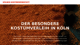 What Koelnerkostuemwerkstatt.de website looked like in 2018 (5 years ago)