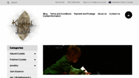 What Krystallove.com.au website looked like in 2018 (5 years ago)