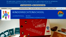 What Kinderrechtenschool.be website looked like in 2018 (5 years ago)