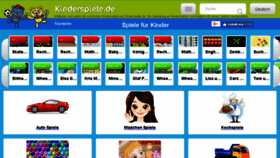What Kinderspiele.de website looked like in 2018 (5 years ago)