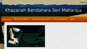 What Khazanahbendaharaserimaharaja.com website looked like in 2018 (5 years ago)