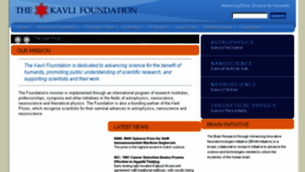 What Kavlifoundation.org website looked like in 2018 (5 years ago)