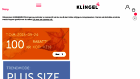 What Klingel.se website looked like in 2018 (5 years ago)