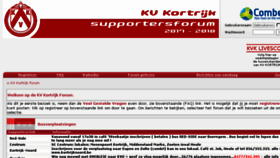What Kvkforum.be website looked like in 2018 (6 years ago)