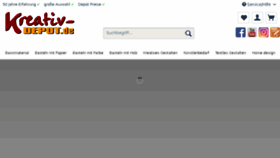 What Kreativ-depot.de website looked like in 2018 (5 years ago)