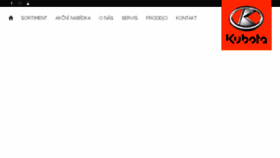 What Kubota.cz website looked like in 2018 (5 years ago)