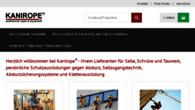 What Kanirope.de website looked like in 2018 (5 years ago)