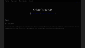 What Kristofs-guitar.com website looked like in 2018 (5 years ago)