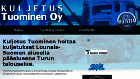 What Kuljetustuominen.fi website looked like in 2018 (5 years ago)