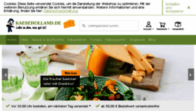 What Kaeseholland.de website looked like in 2018 (5 years ago)