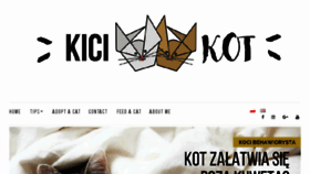 What Kicikot.com website looked like in 2018 (5 years ago)