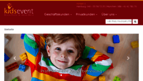 What Kidsevent.com website looked like in 2018 (5 years ago)