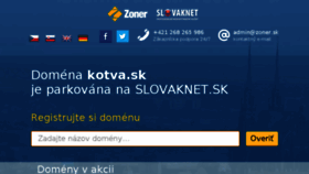 What Kotva.sk website looked like in 2018 (5 years ago)