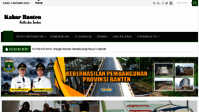 What Kabar-banten.com website looked like in 2018 (5 years ago)