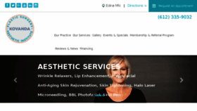 What Kovandaplasticsurgery.com website looked like in 2018 (5 years ago)