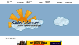 What Kadenscorner.com website looked like in 2018 (5 years ago)