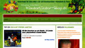 What Kinderlieder-shop.de website looked like in 2018 (5 years ago)