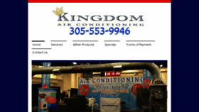 What Kingdomairmiami.com website looked like in 2018 (5 years ago)