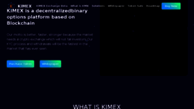 What Kimex.io website looked like in 2018 (5 years ago)