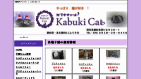 What Kabukicat.com website looked like in 2018 (5 years ago)