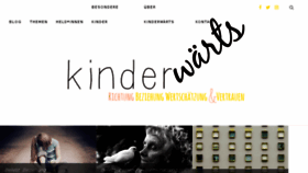 What Kinderwaerts.de website looked like in 2018 (5 years ago)