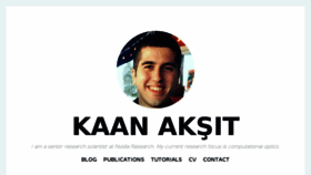 What Kaanaksit.com website looked like in 2018 (5 years ago)