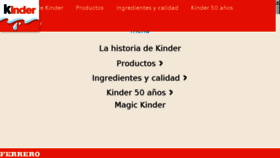 What Kinder.es website looked like in 2018 (5 years ago)
