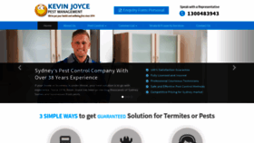 What Kevinjoyceservices.com.au website looked like in 2018 (5 years ago)