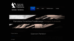 What Kutniewski.pl website looked like in 2018 (5 years ago)