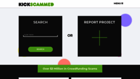 What Kickscammed.com website looked like in 2018 (5 years ago)