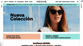 What Keonsco.com website looked like in 2018 (5 years ago)