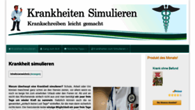 What Krankheiten-simulieren.de website looked like in 2018 (5 years ago)