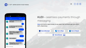 What Kudi.ai website looked like in 2018 (5 years ago)