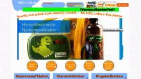 What Kinder-namensaufkleber.de website looked like in 2018 (5 years ago)