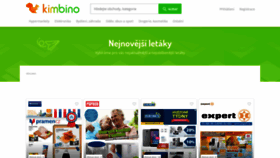 What Kimbino.cz website looked like in 2018 (5 years ago)