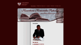 What Komornikus.pl website looked like in 2018 (5 years ago)