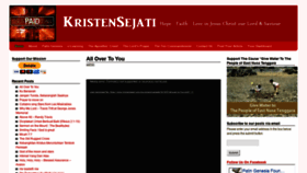 What Kristensejati.com website looked like in 2018 (5 years ago)