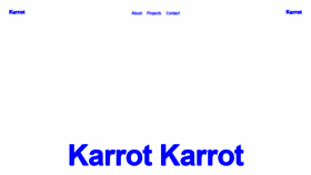 What Karrotkarrot.com website looked like in 2018 (5 years ago)
