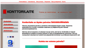 What Konttorilaite.com website looked like in 2018 (5 years ago)