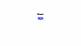 What Krause.cz website looked like in 2018 (5 years ago)