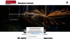 What Kloeckner.de website looked like in 2018 (5 years ago)