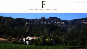 What Kellyflemingwines.com website looked like in 2018 (5 years ago)