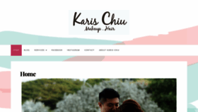 What Karischiumakeup.com website looked like in 2018 (5 years ago)