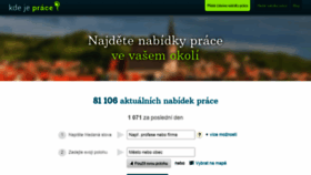What Kdejeprace.cz website looked like in 2018 (5 years ago)