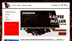 What Kaffeemueller.de website looked like in 2018 (5 years ago)