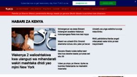 What Kiswahili.tuko.co.ke website looked like in 2018 (5 years ago)