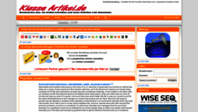 What Klasse-artikel.de website looked like in 2018 (5 years ago)