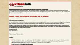 What Krisentalk.de website looked like in 2018 (5 years ago)